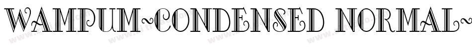 Wampum-Condensed Normal字体转换